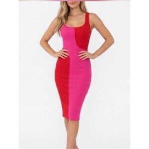 red dress naked wardrobe Stretch Lace Cutout Maxi Dress Naked Wardrobe